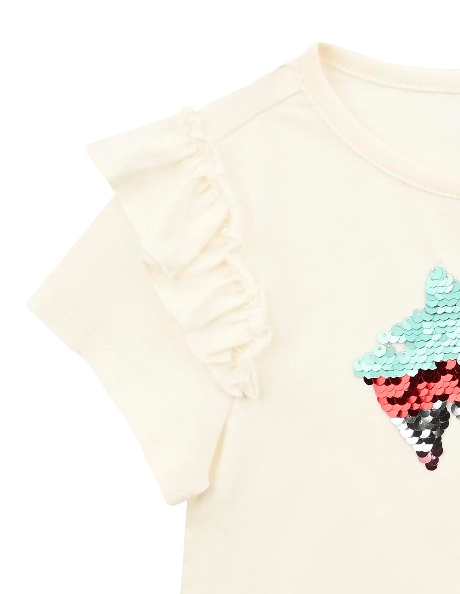 Playera Riccio manga corta para bebé niña 3
