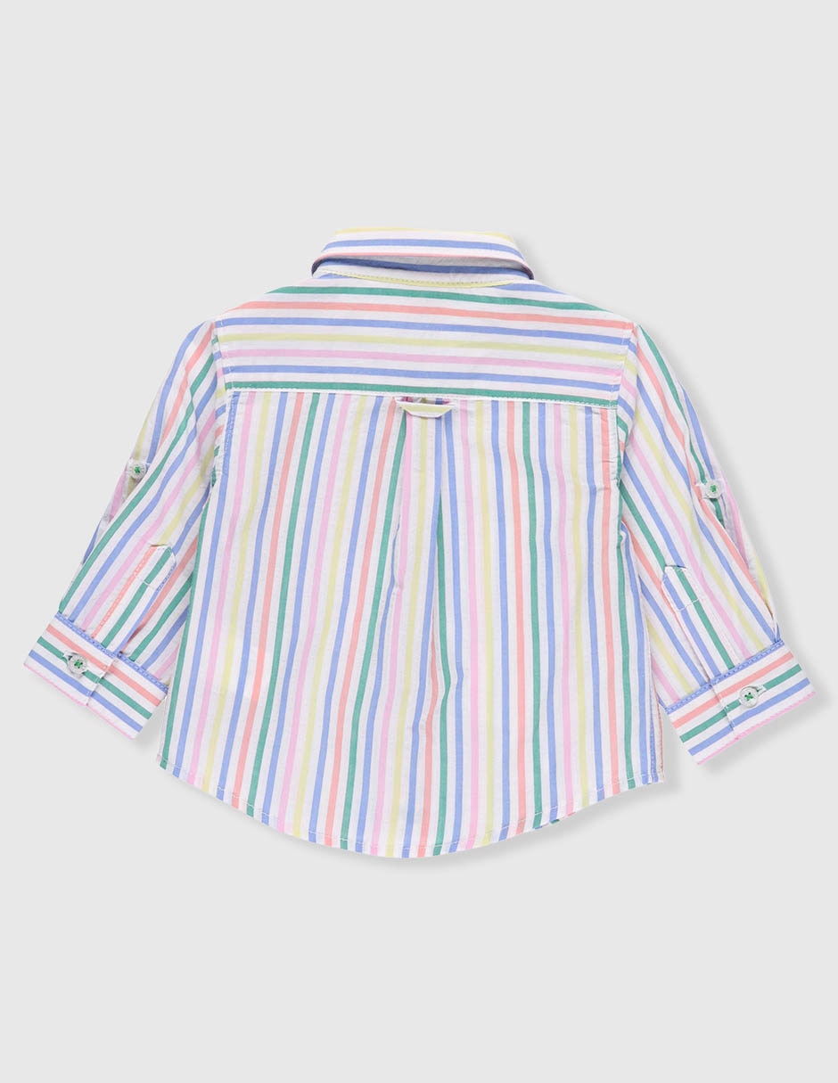 Camisa casual Ferrioni de algodón manga larga para bebé niño 2