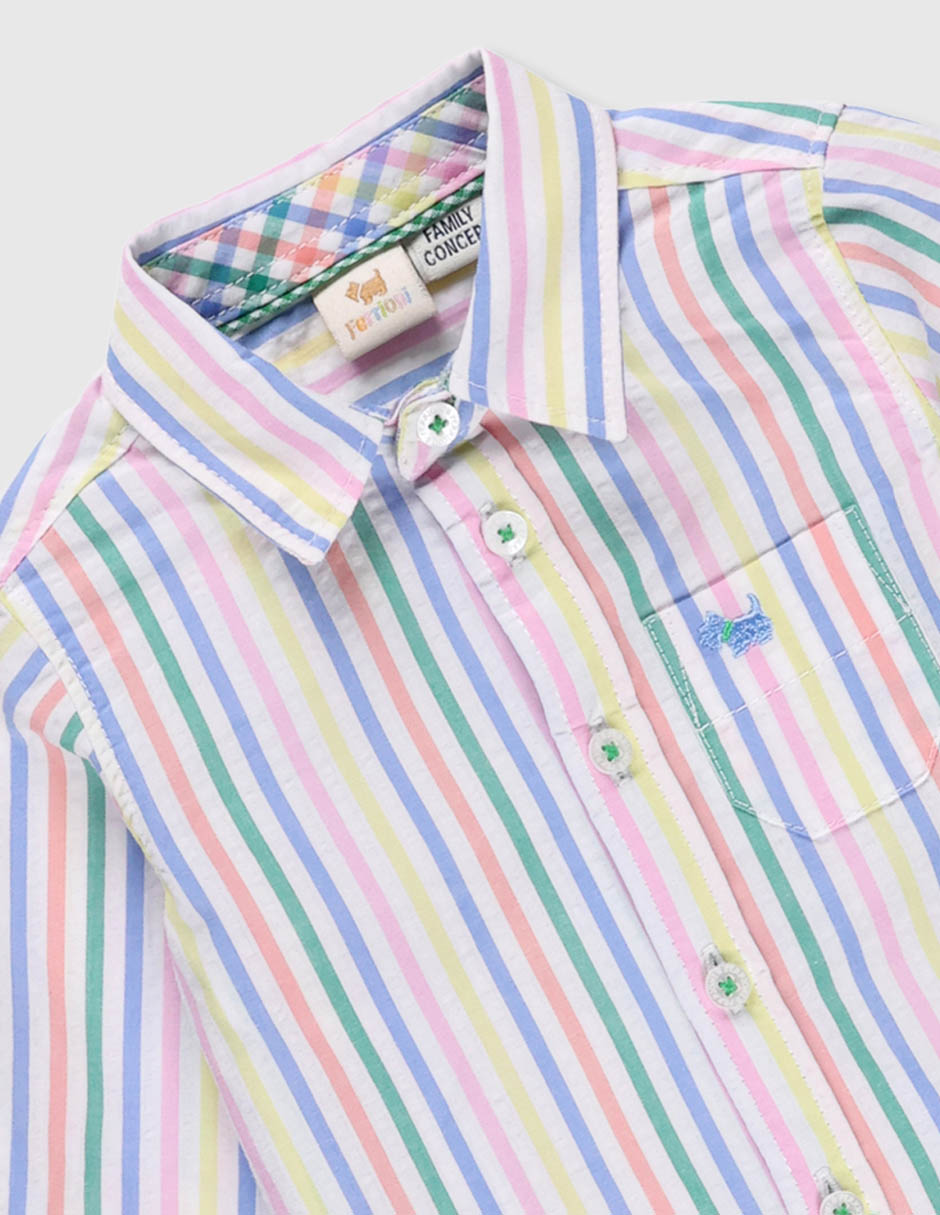 Camisa casual Ferrioni de algodón manga larga para bebé niño 3
