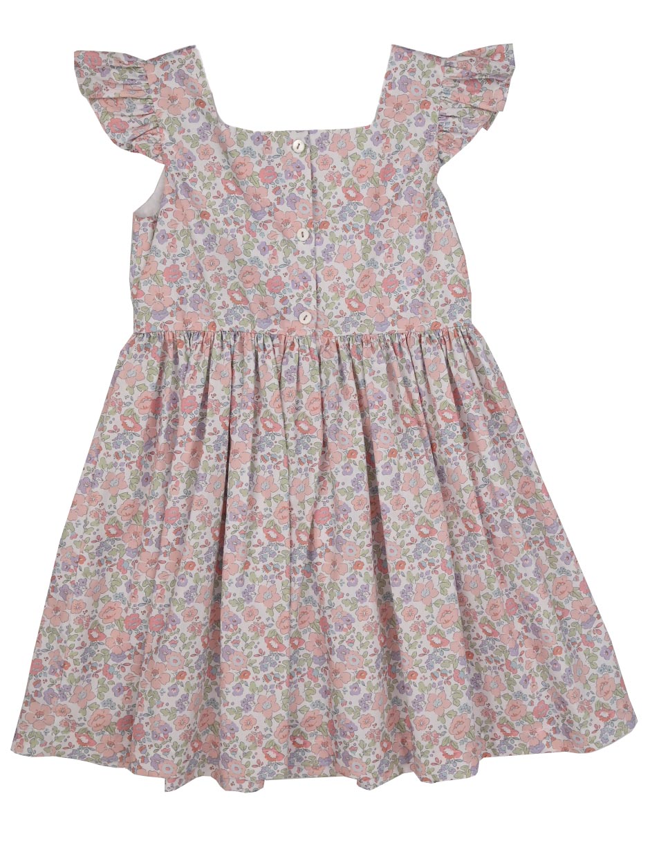 Vestido Solange manga regular para niña 3
