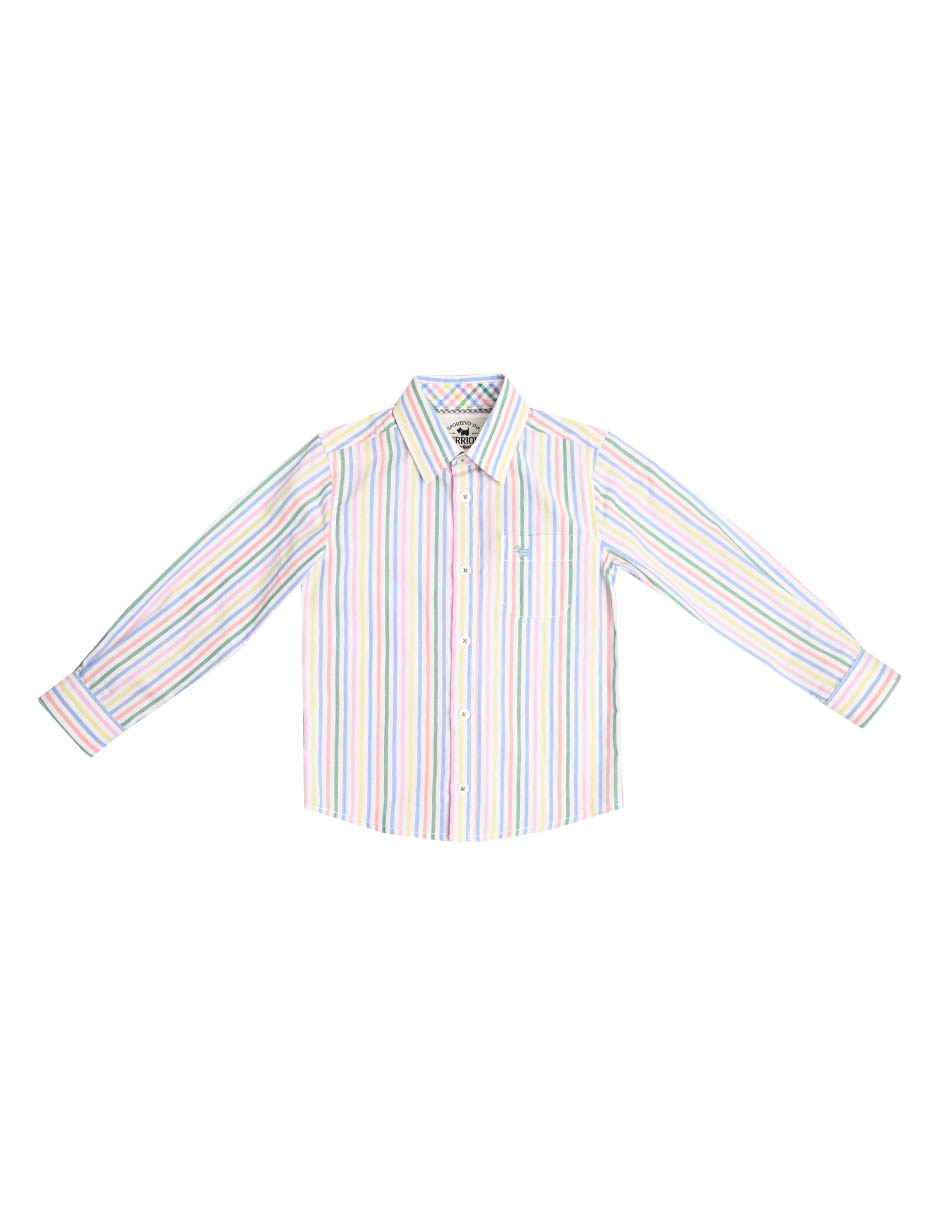 Camisa casual Ferrioni Gain de algodón manga larga para bebé niño Camisa casual Ferrioni Gain de algodón manga larga para bebé niño
