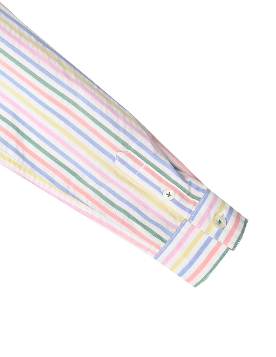 Camisa casual Ferrioni Gain de algodón manga larga para bebé niño 4