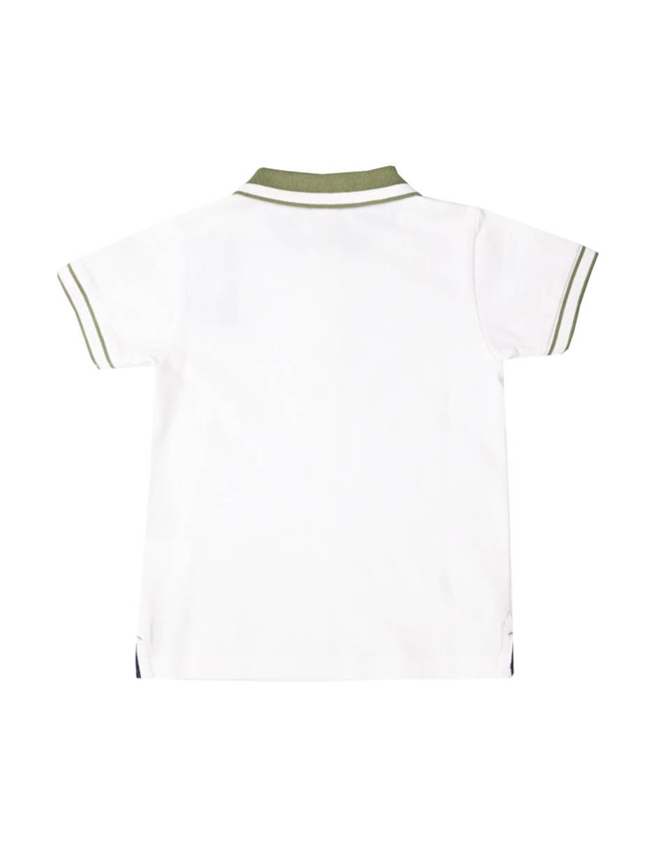 Playera tipo polo Temara de algodón para niño bebé 2