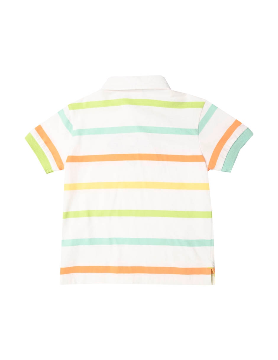 Playera tipo polo Gaina de algodón para niño bebé 2