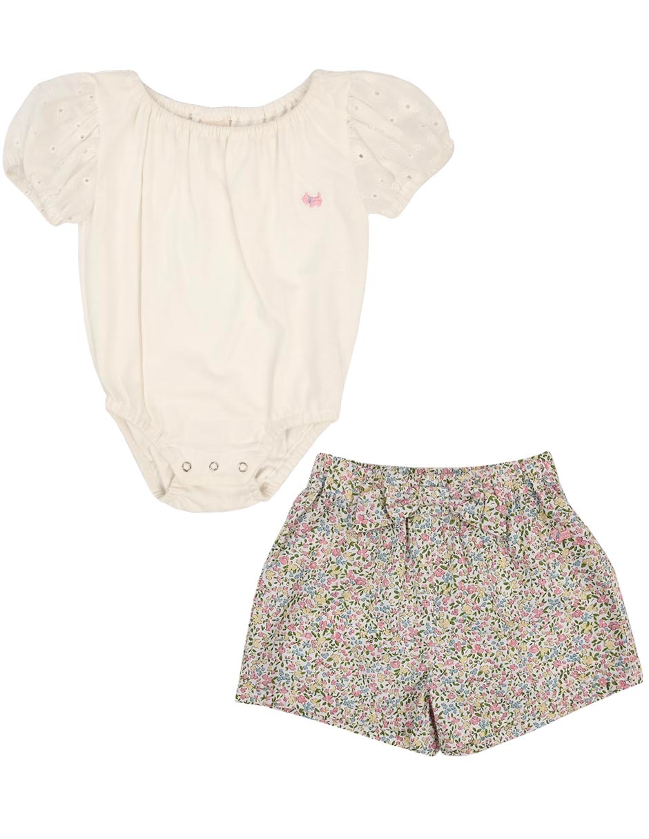 Conjunto Almond de algodón para bebé niña Conjunto Almond de algodón para bebé niña