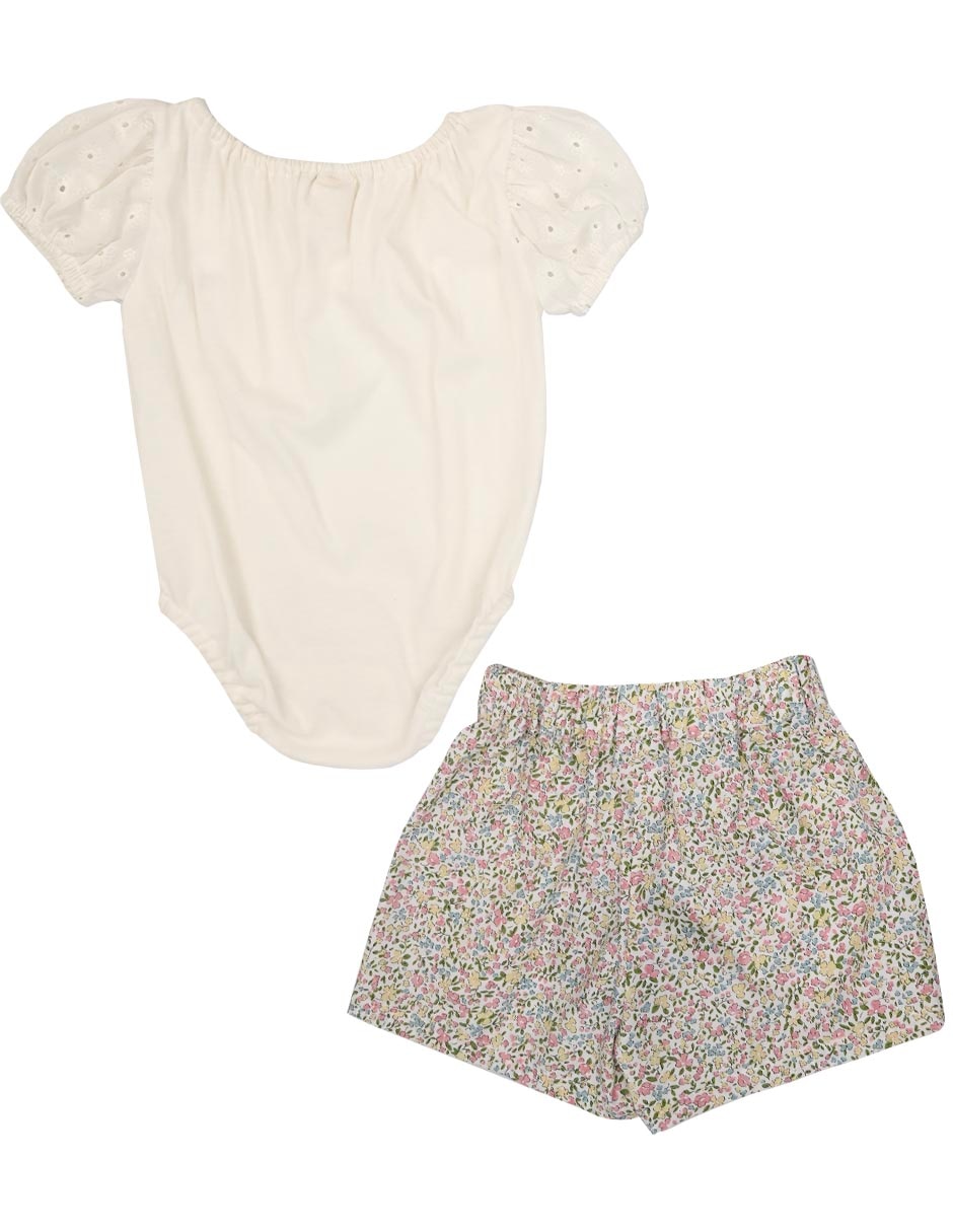Conjunto Almond de algodón para bebé niña 2