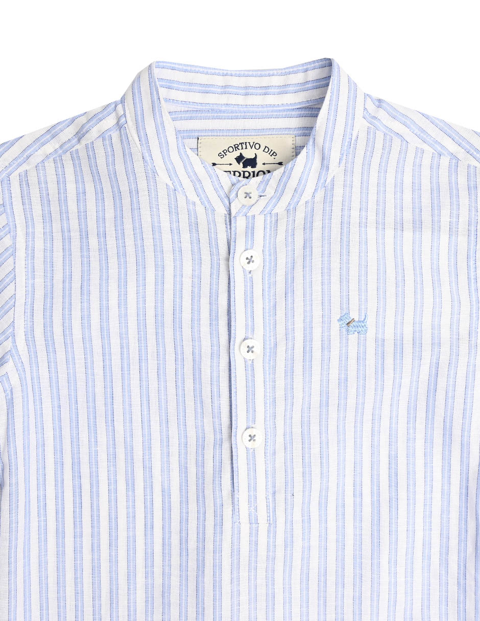 Camisa casual Baxter de algodón manga larga para niño 3