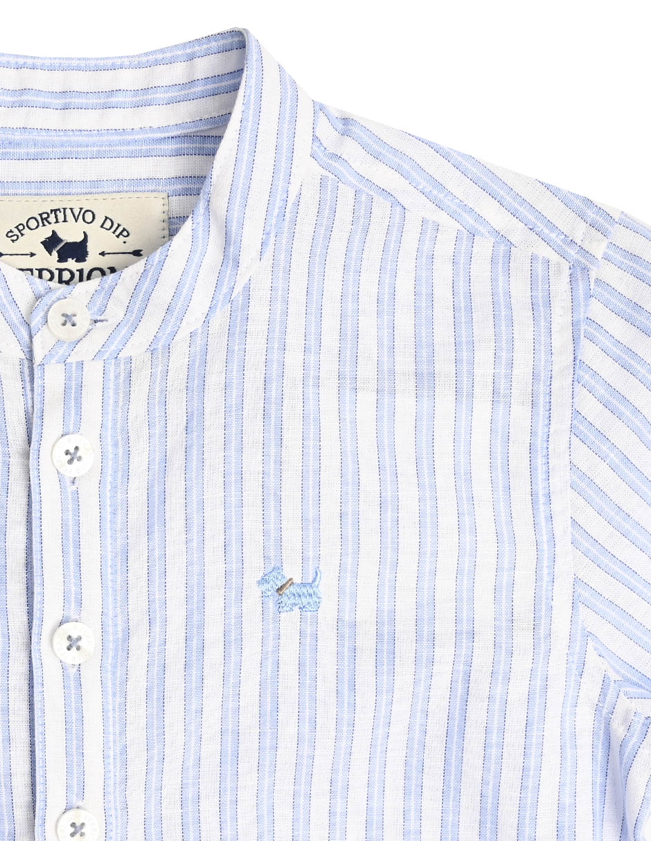 Camisa casual Baxter de algodón manga larga para niño 4