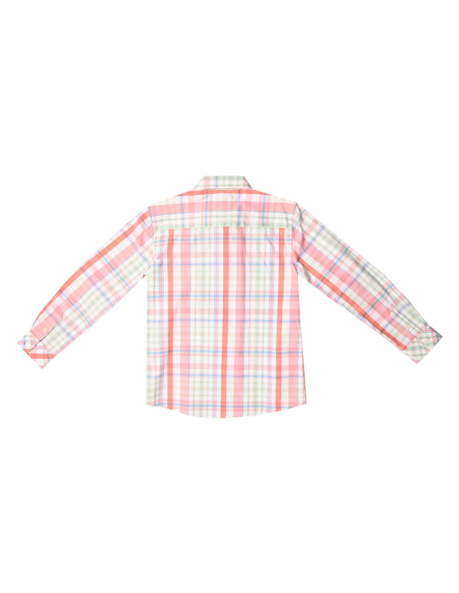 Camisa casual Naere de algodón manga larga para niño 2