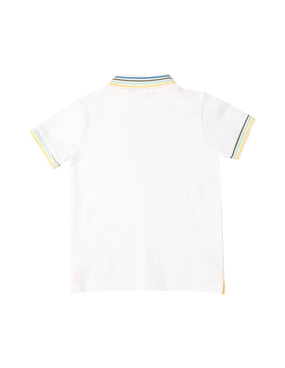 Playera tipo polo Bardia de algodón para niño bebé 2