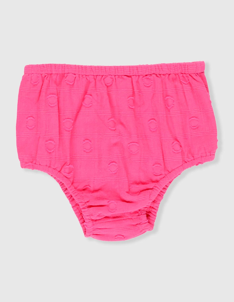 Vestido con calzón manga mariposa para bebé niña 4