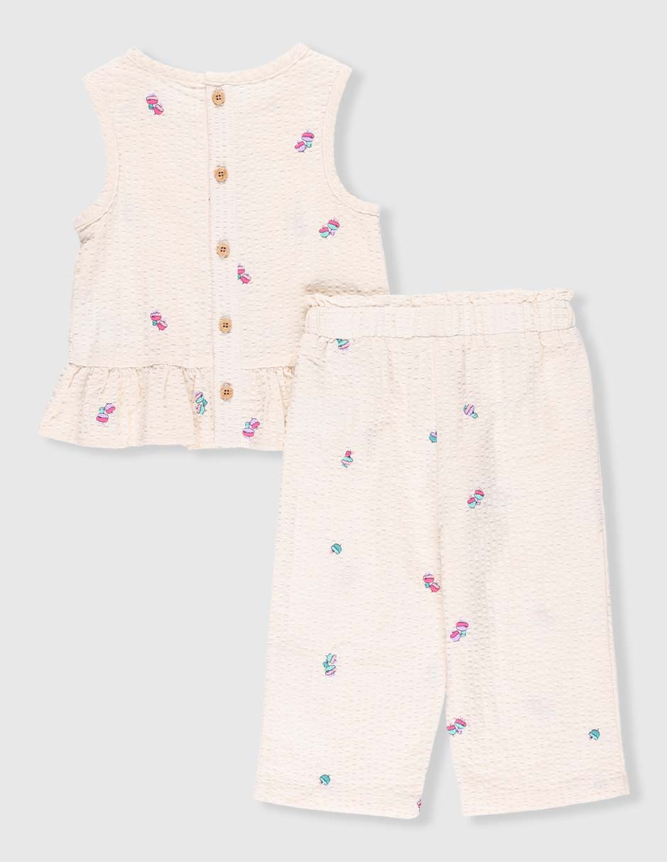 Conjunto de algodón para bebé niña 2