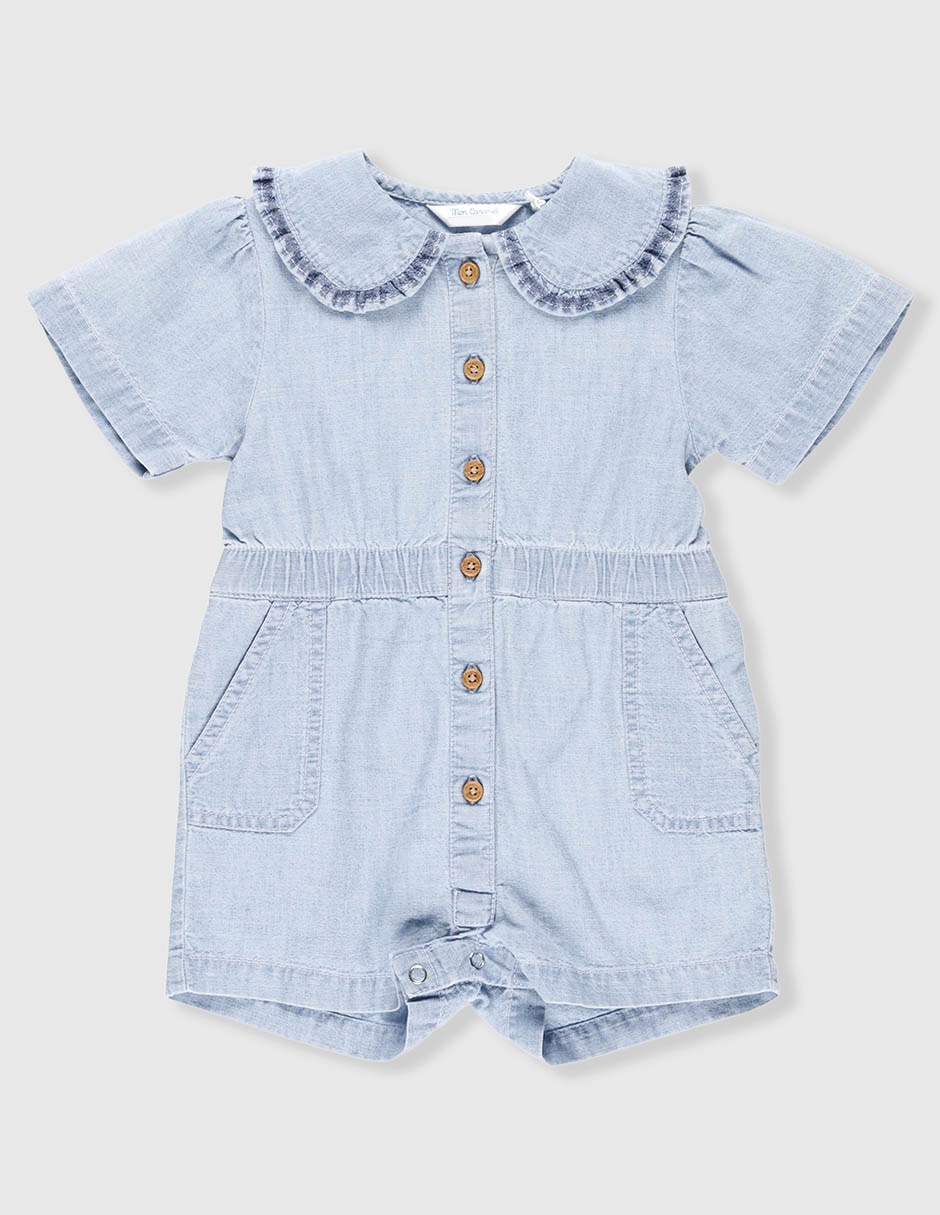 Jumpsuit corto de algodón para bebé niño Jumpsuit corto de algodón para bebé niño