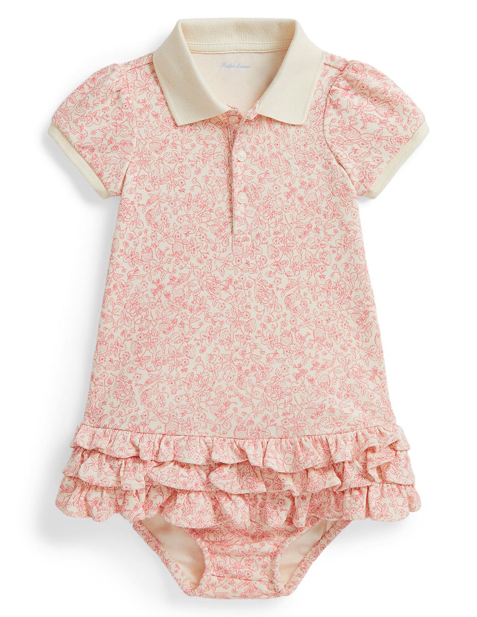 Vestido manga corta para bebé niña