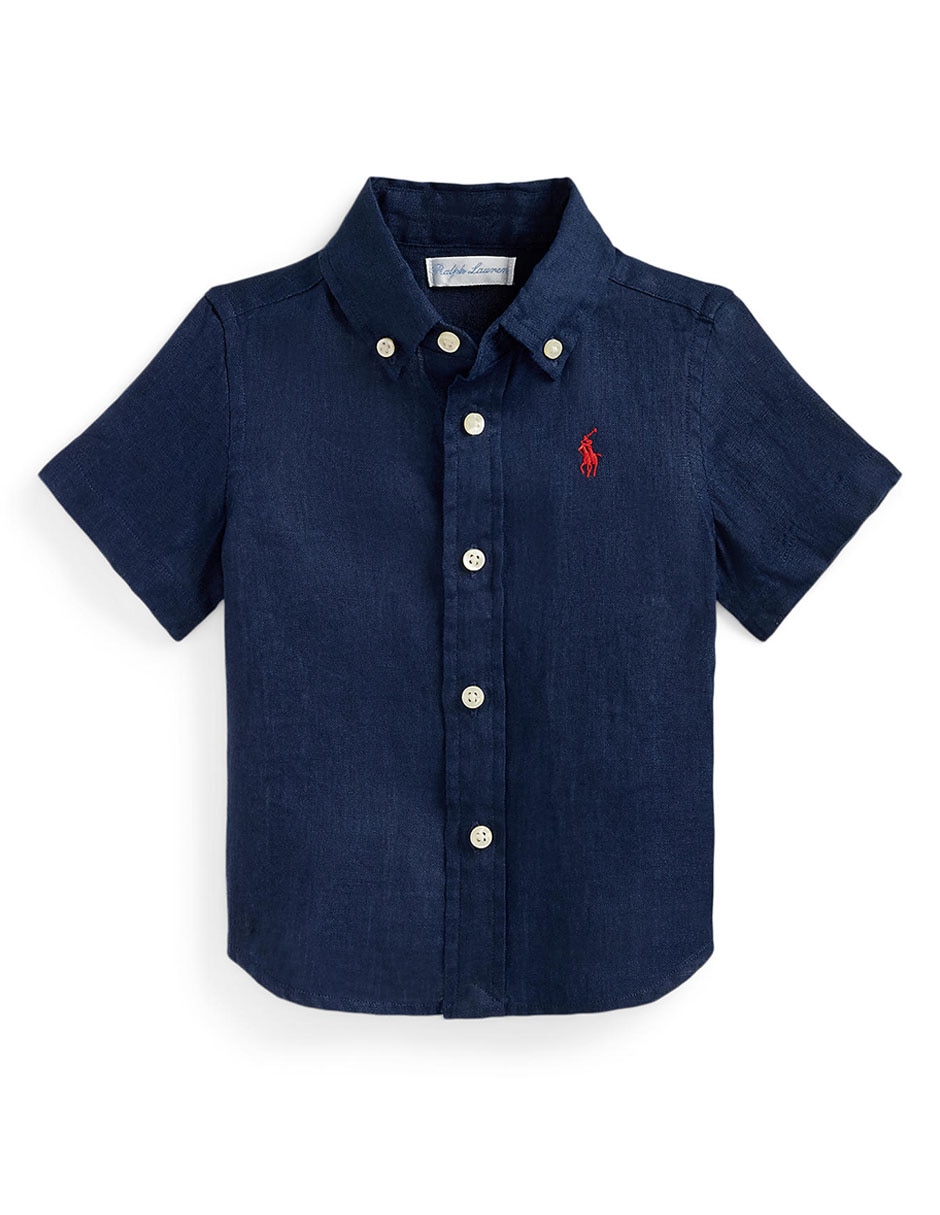 Camisa casual de algodón manga corta para bebé niño Camisa casual de algodón manga corta para bebé niño