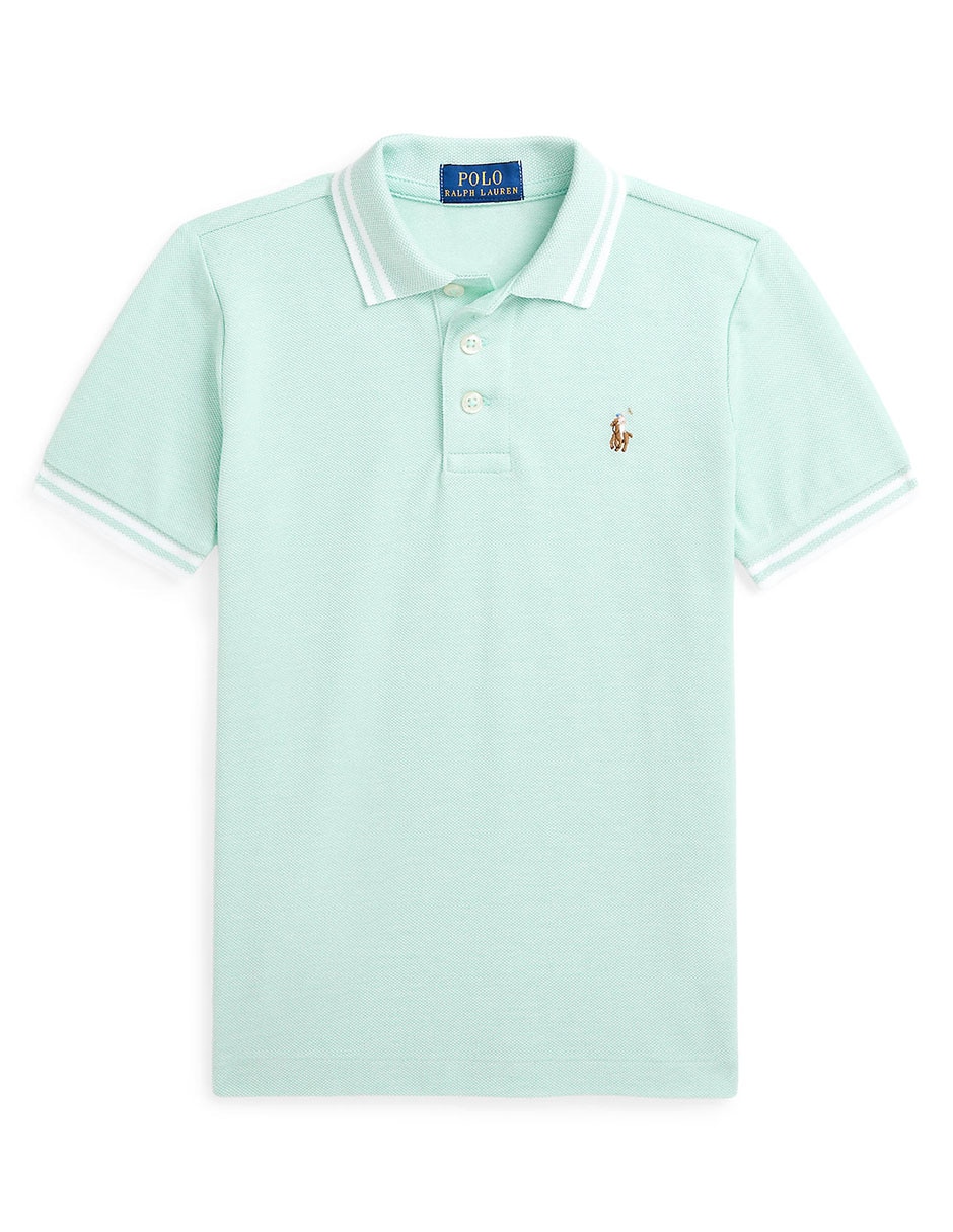 Playera tipo Polo de algodón para bebé niño