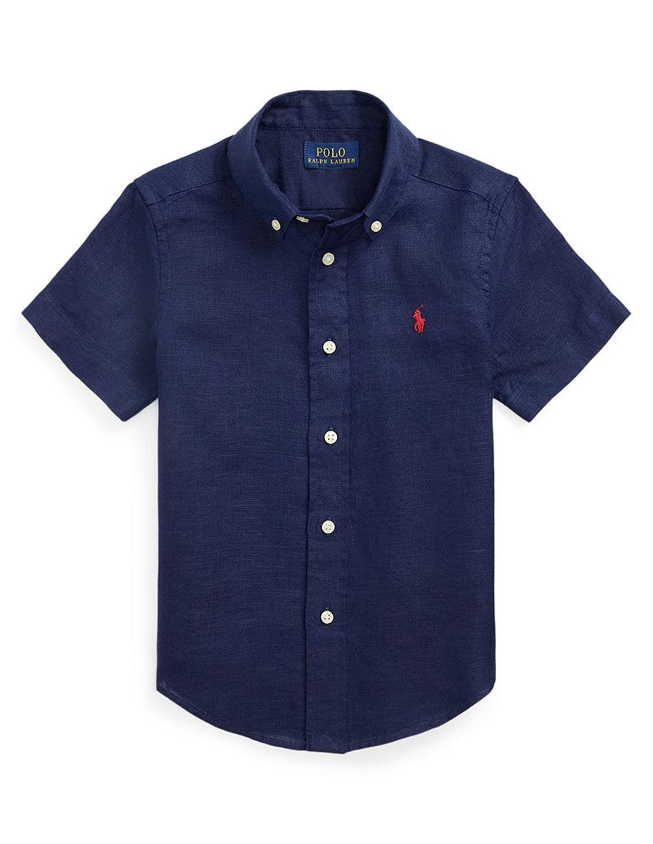 Camisa casual de algodón manga corta para bebé niño Camisa casual de algodón manga corta para bebé niño