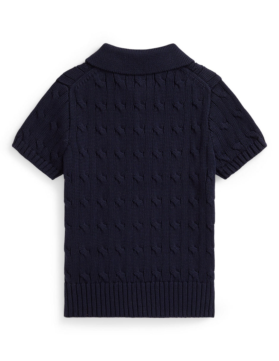 Playera tipo polo de algodón para bebé niño 2