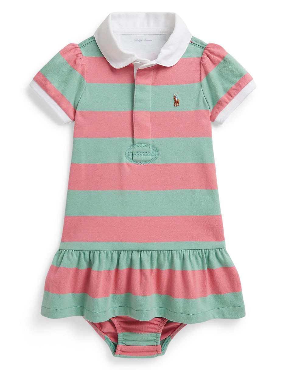 Vestido con calzón manga corta para bebé niña Vestido con calzón manga corta para bebé niña