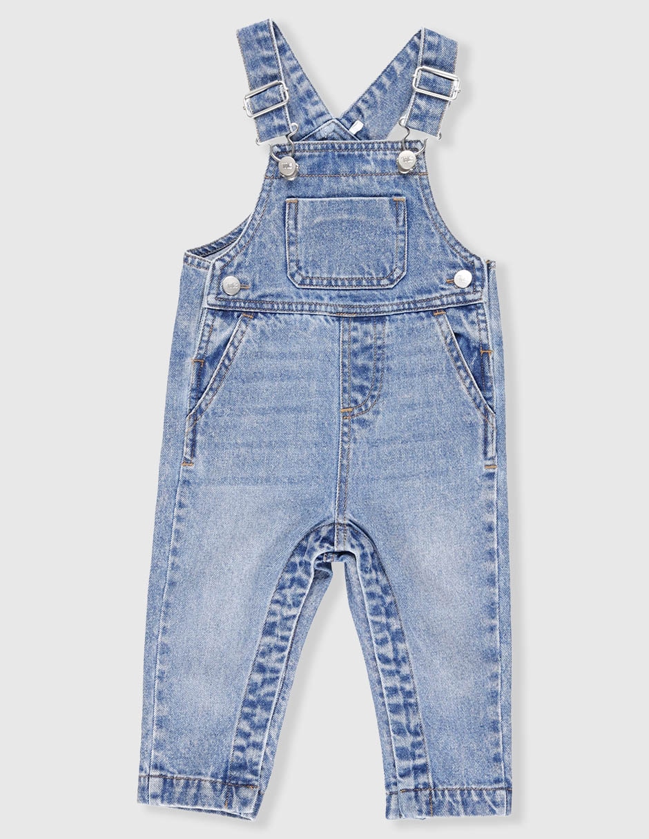 Overol pantalón de mezclilla para bebé niño