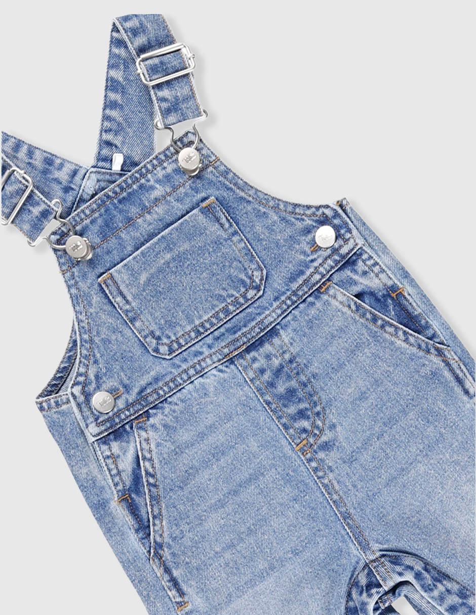 Overol pantalón de mezclilla para bebé niño 3