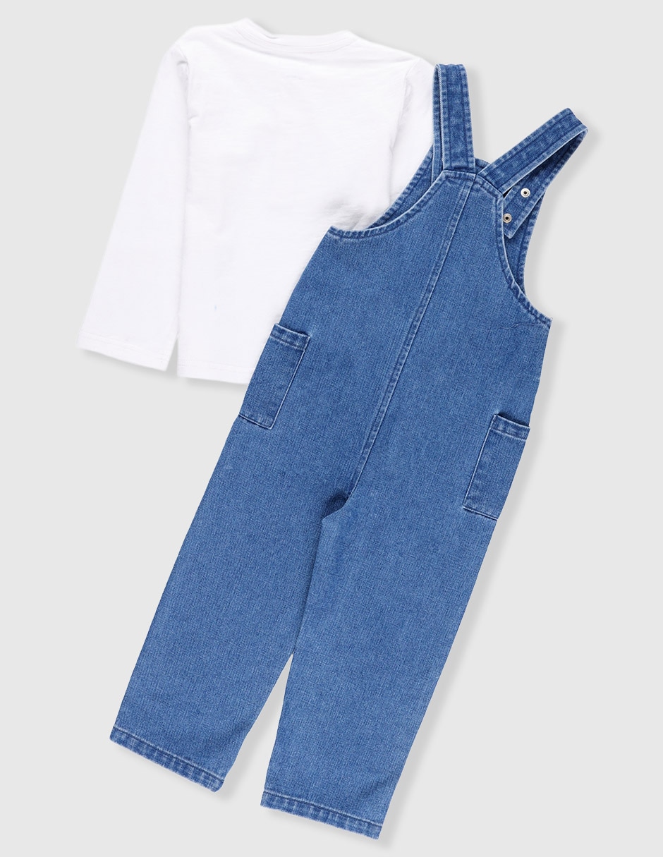 Conjunto de mezclilla bebé niña 5