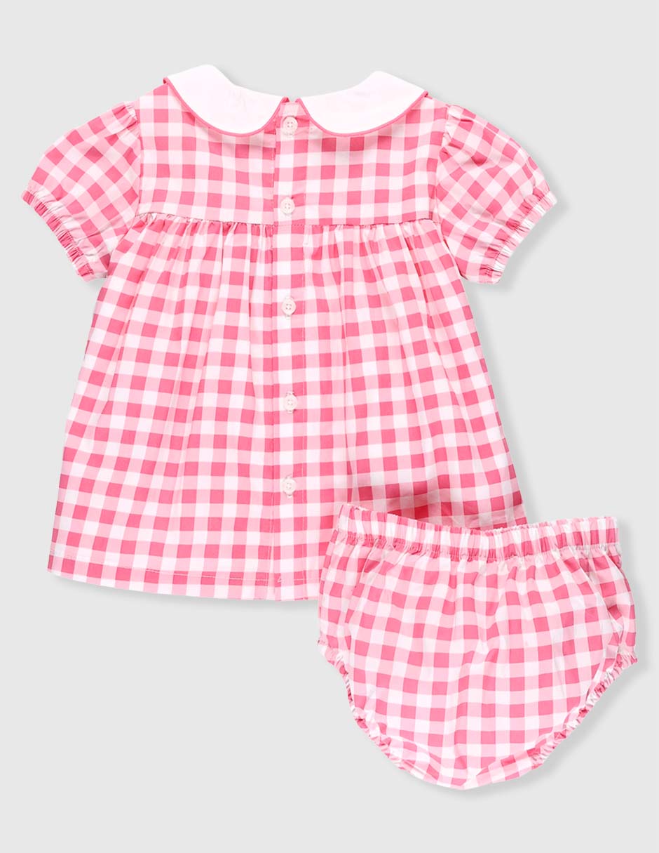 Vestido con calzón manga globo para bebé niña 2