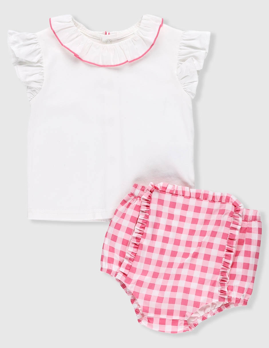 Conjunto de algodón para bebé niña