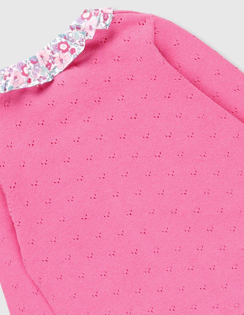 Cárdigan con bolsillos para bebé niña 4