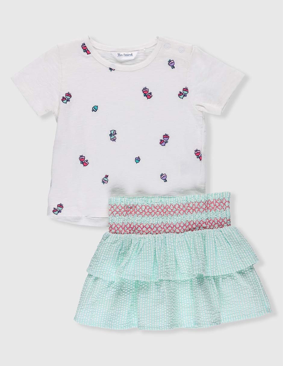 Conjunto de algodón para bebé niña Conjunto de algodón para bebé niña
