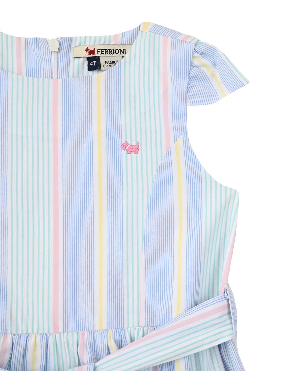 Vestido Maiko manga cap para bebé niña 3