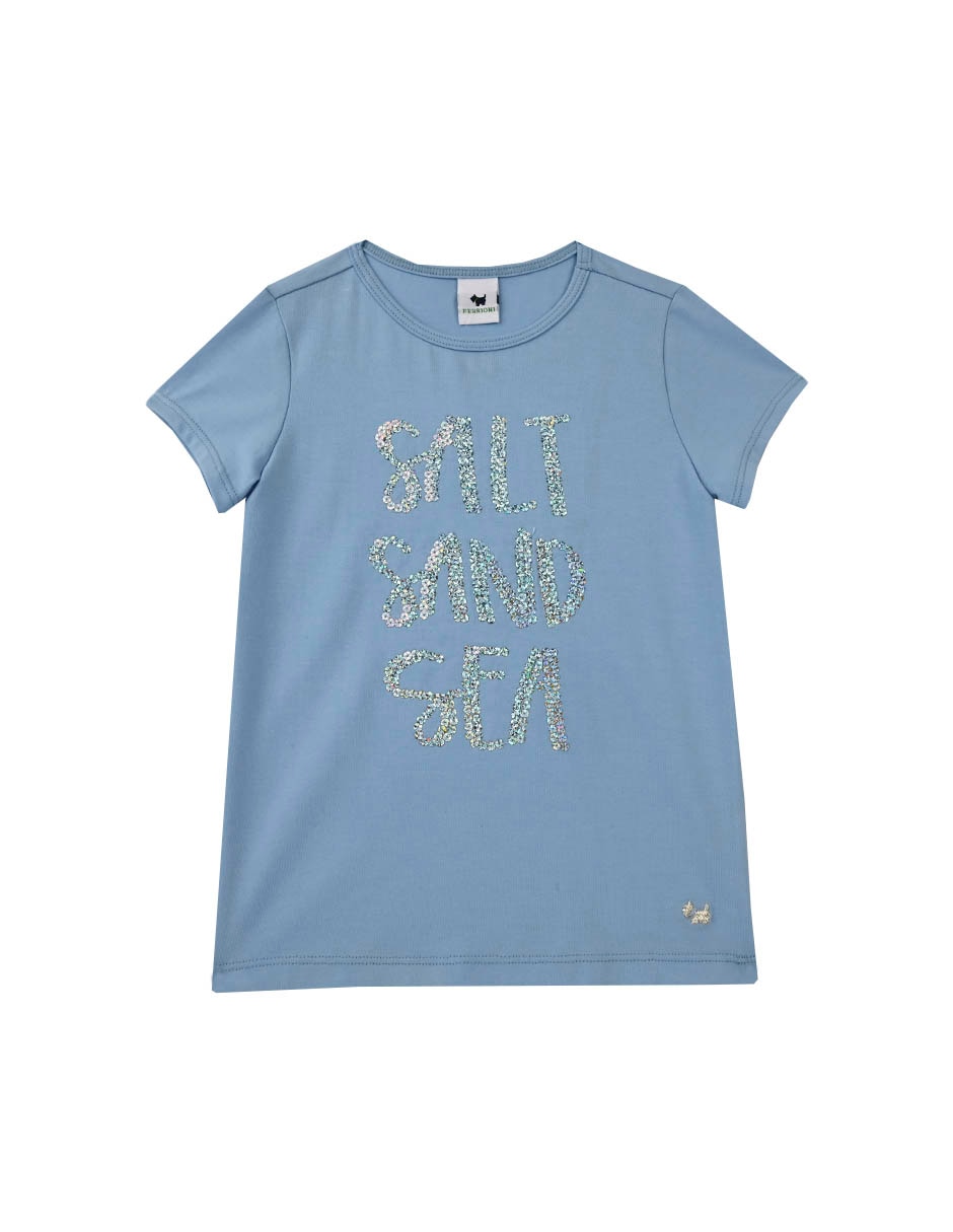 Playera manga corta para niña