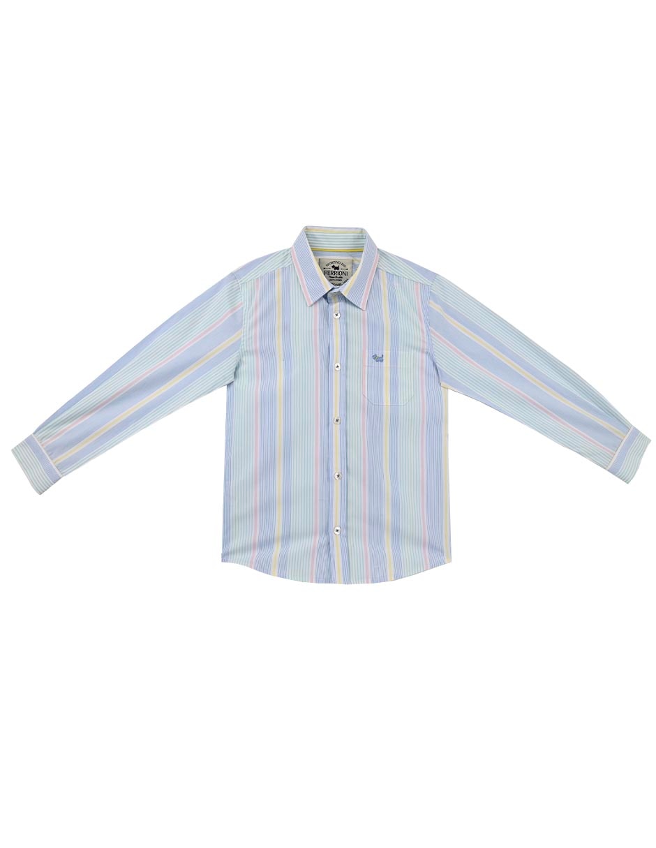 Camisa casual Maiko de algodón manga larga para bebé niño Camisa casual Maiko de algodón manga larga para bebé niño