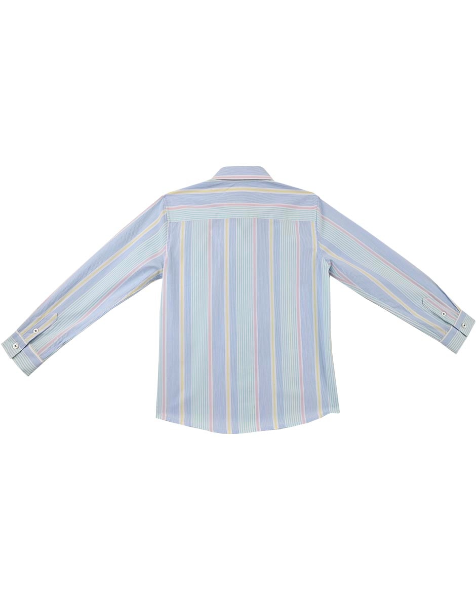 Camisa casual Maiko de algodón manga larga para bebé niño 4
