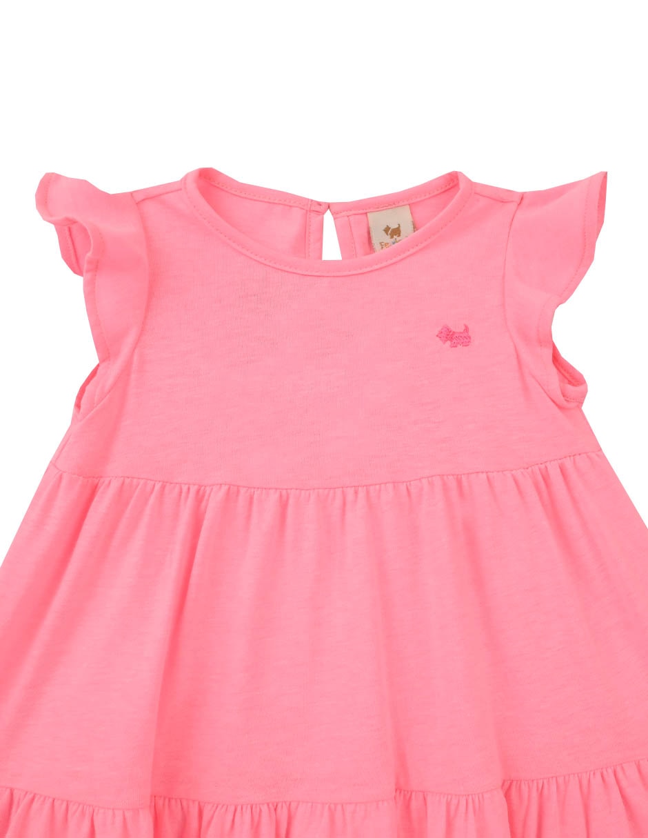 Vestido Malibu manga mariposa para bebé niña 4