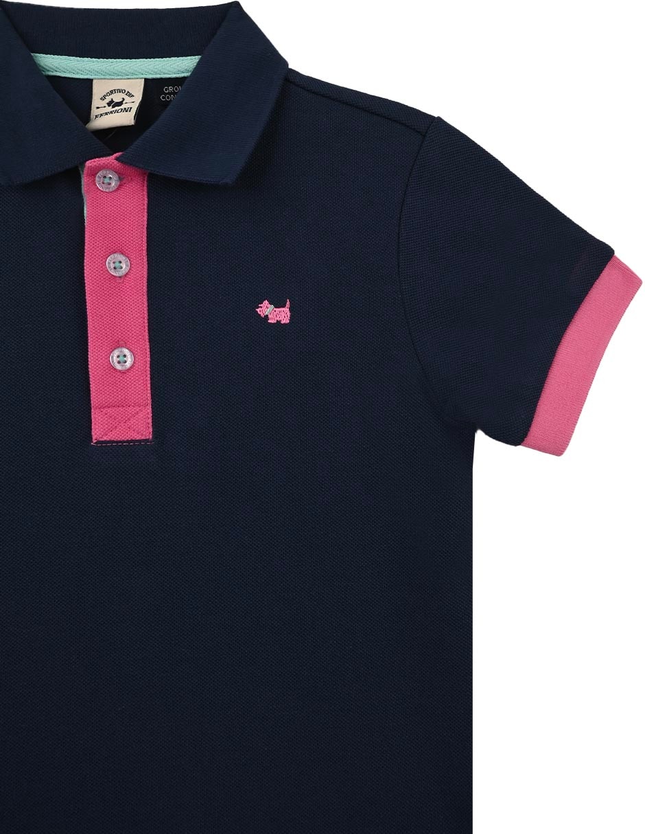 Playera tipo polo Liberec de algodón para bebé niño 2