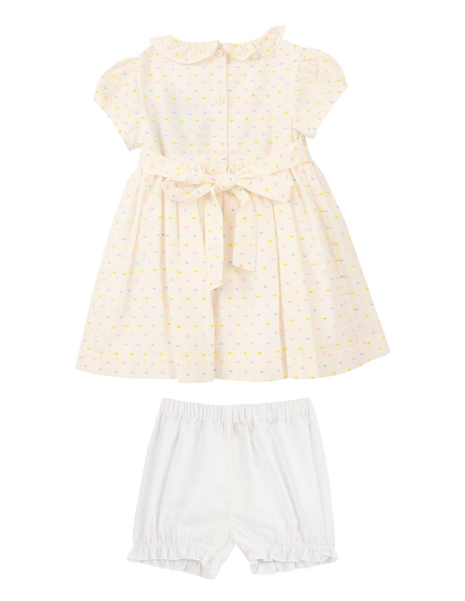 Vestido manga globo para bebé niña 2