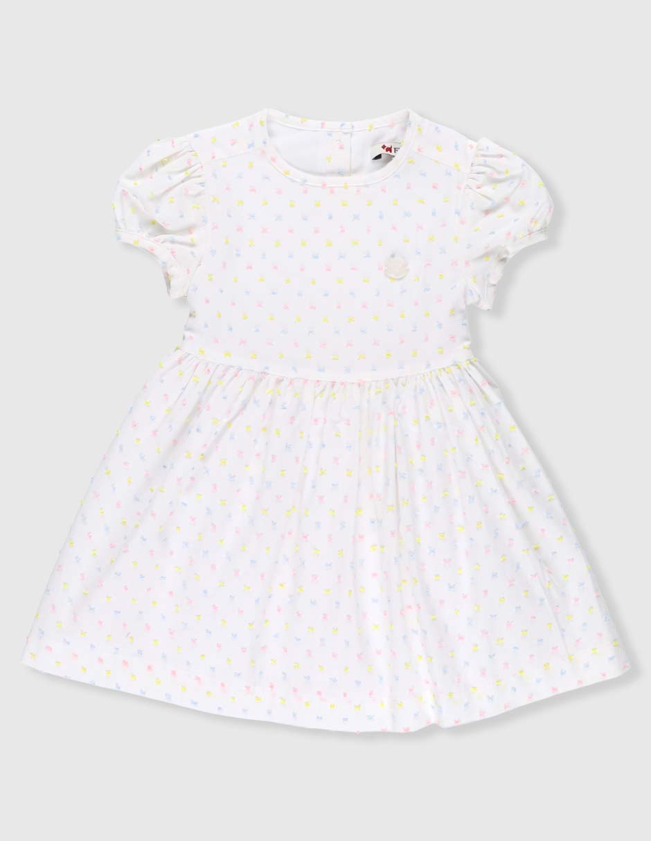 Vestido Pintta manga globo para bebé niña Vestido Pintta manga globo para bebé niña