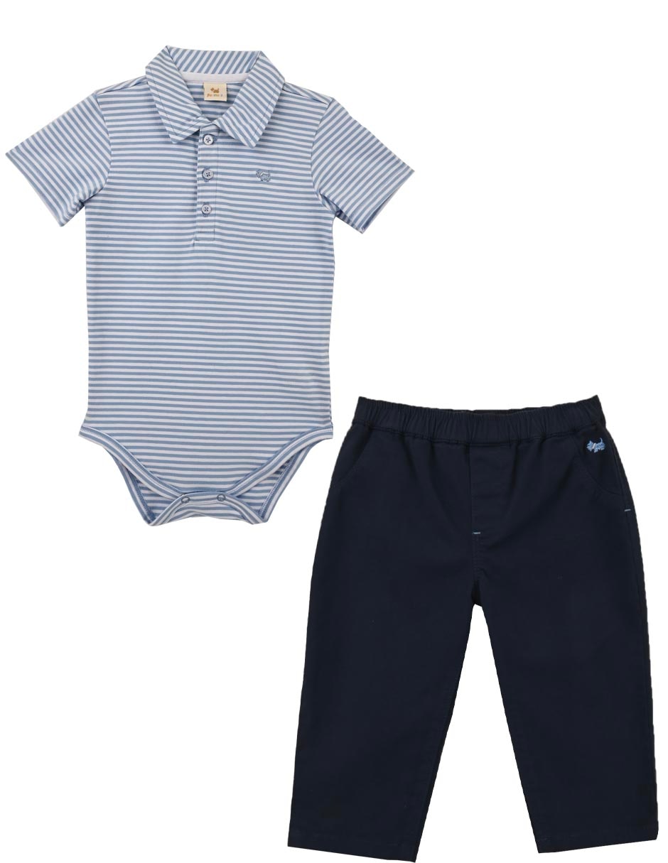 Conjunto Brakel de algodón para bebé niño