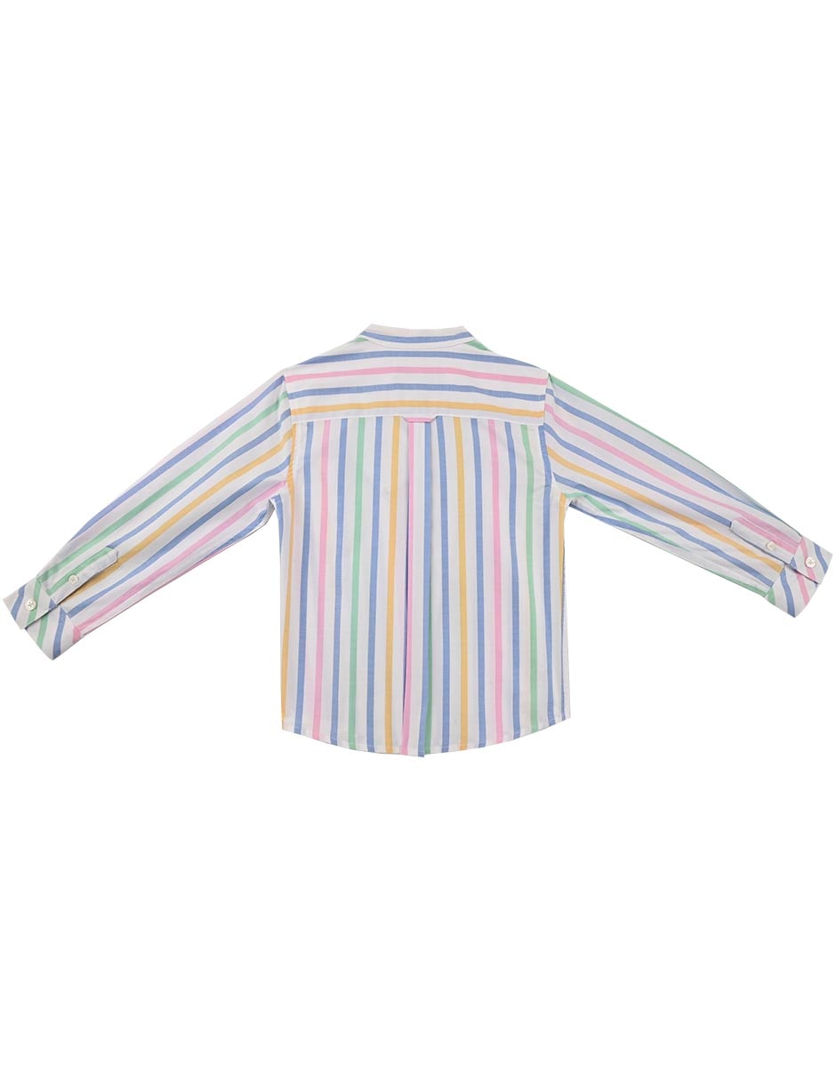 Camisa casual Krans de algodón manga larga para bebé niño 4