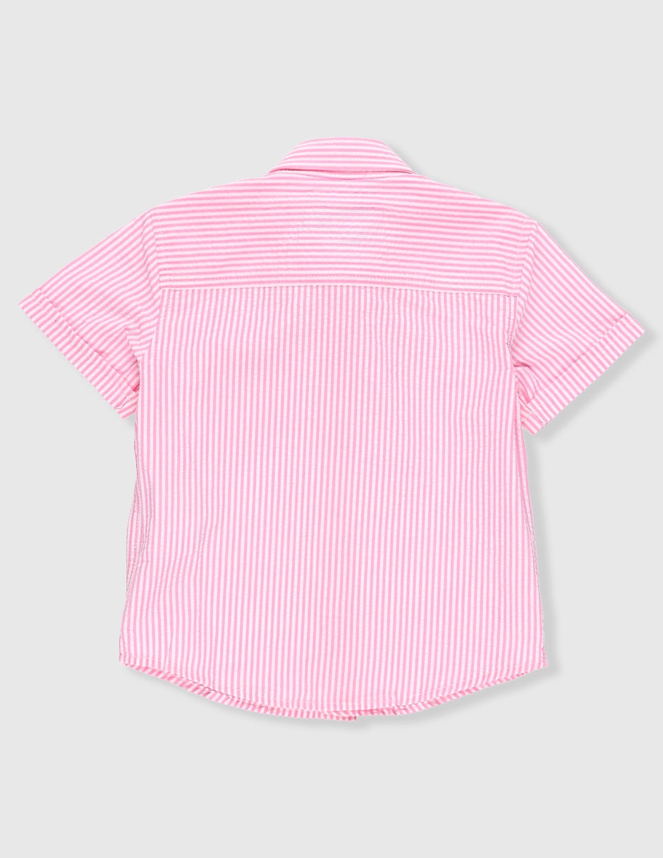 Camisa casual de algodón manga corta para bebé niño 2