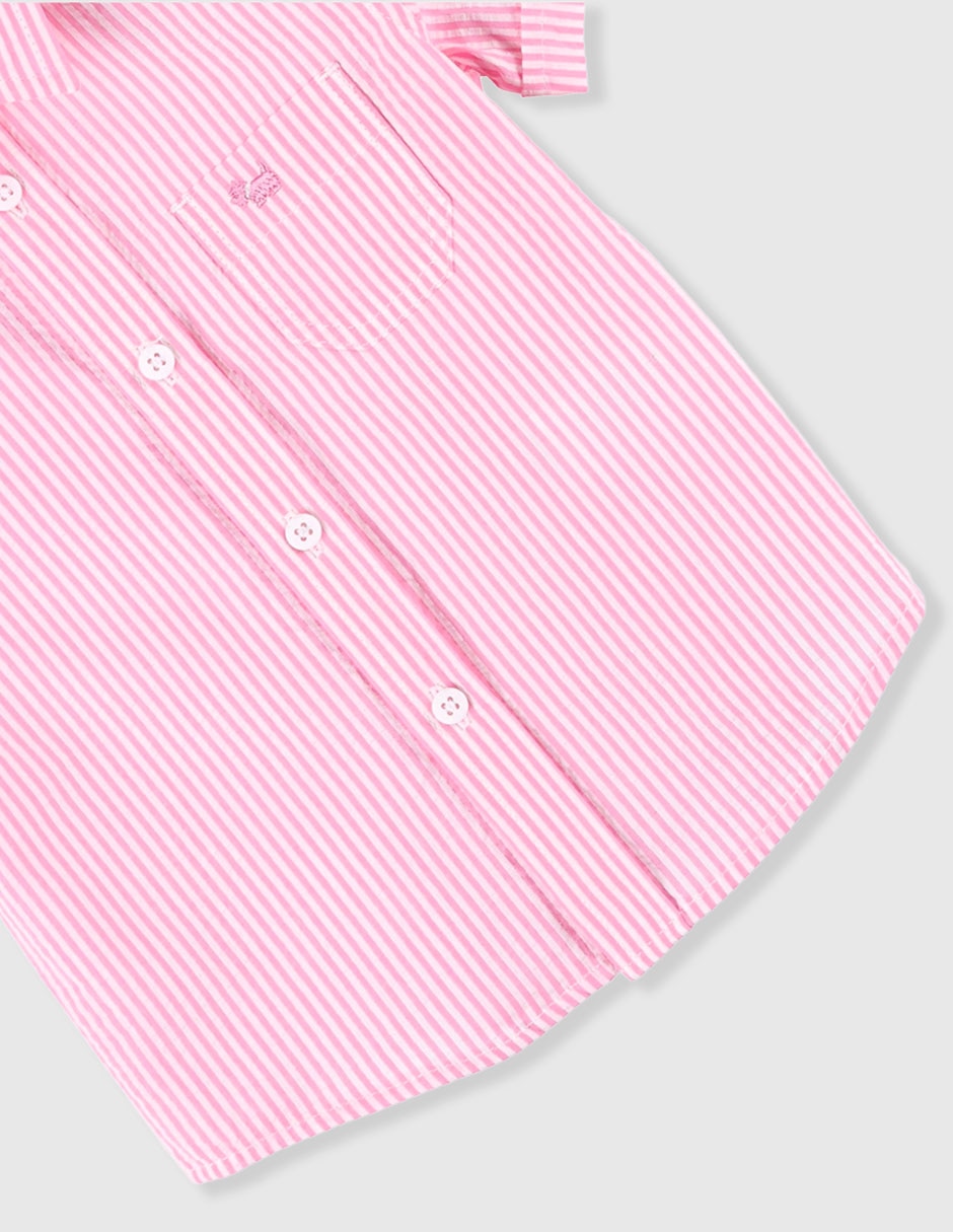 Camisa casual de algodón manga corta para bebé niño 3