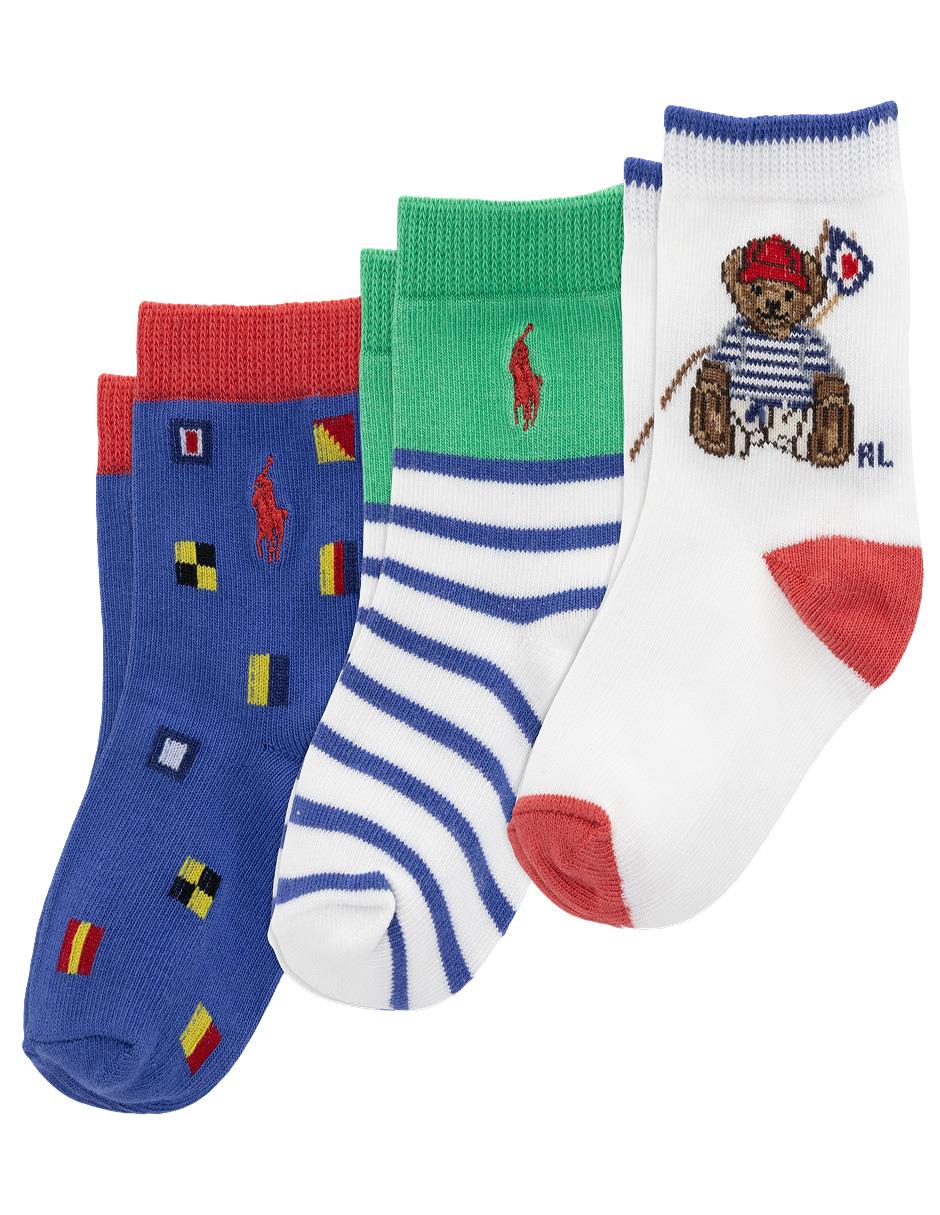 Set calcetín de algodón para bebé niño 3 pares