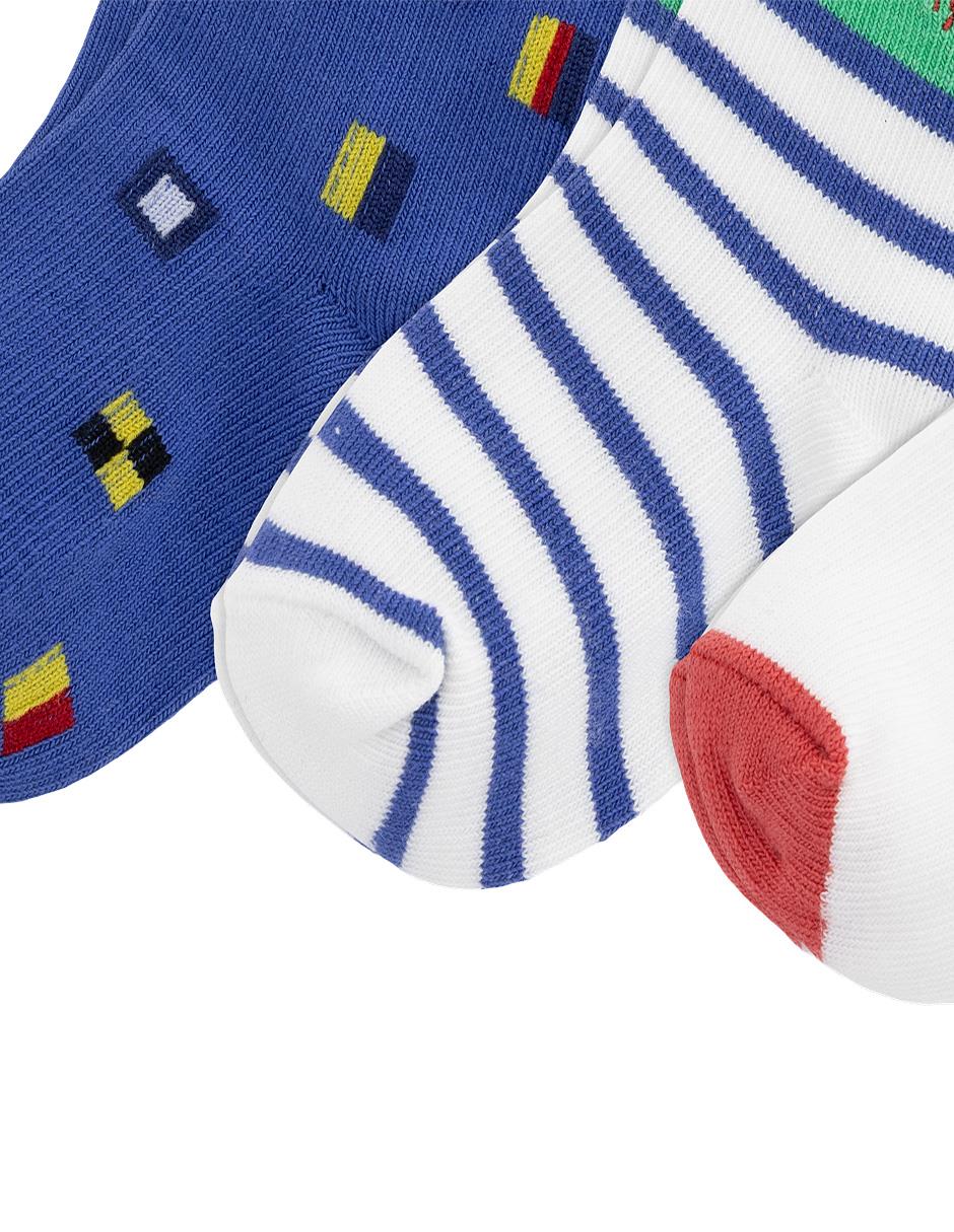Set calcetín de algodón para bebé niño 3 pares 2