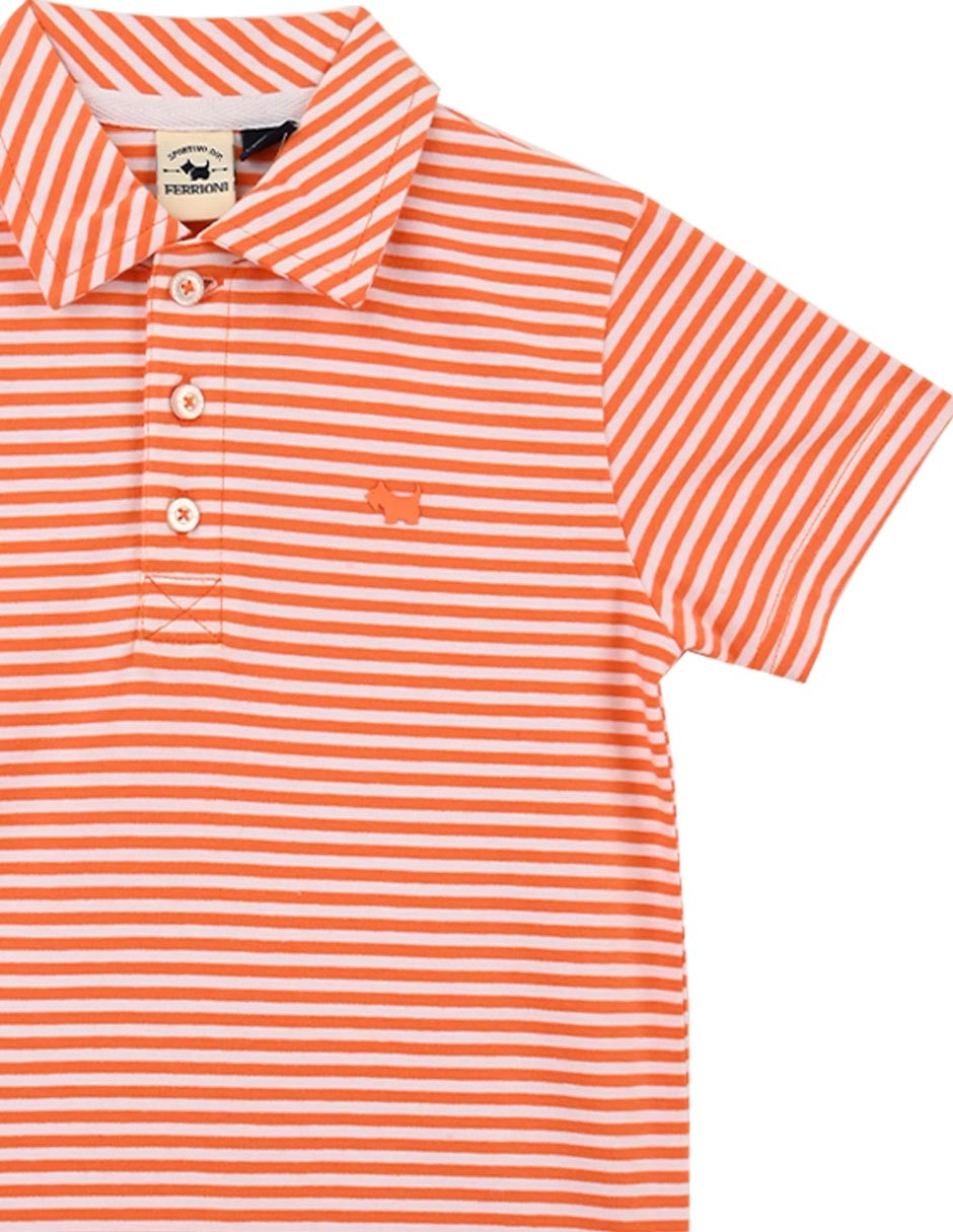 POLO FERRIONI M, 3 AÑOS, NARANJA CLARO