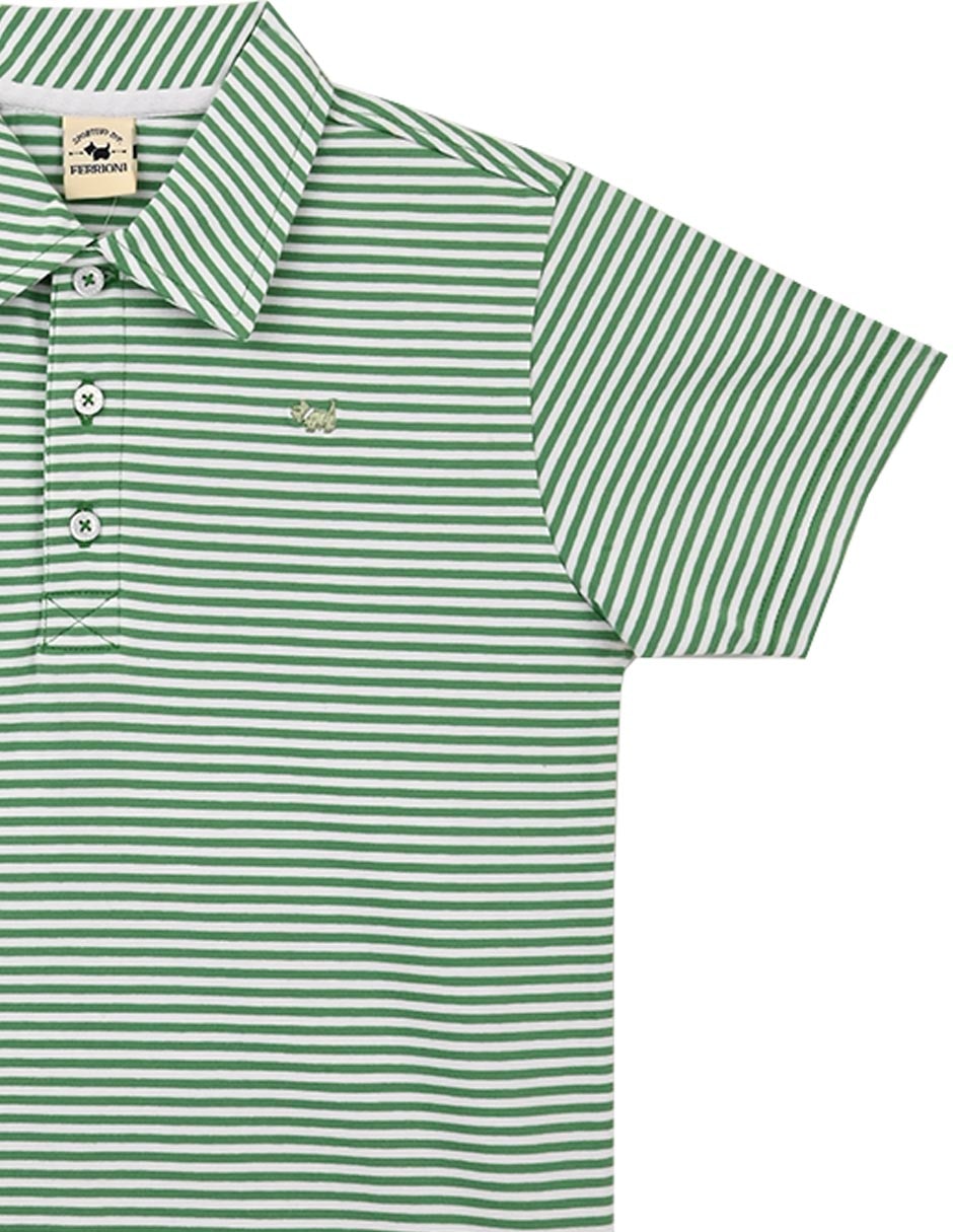 Playera tipo polo Brakel de algodón para bebe niño 3