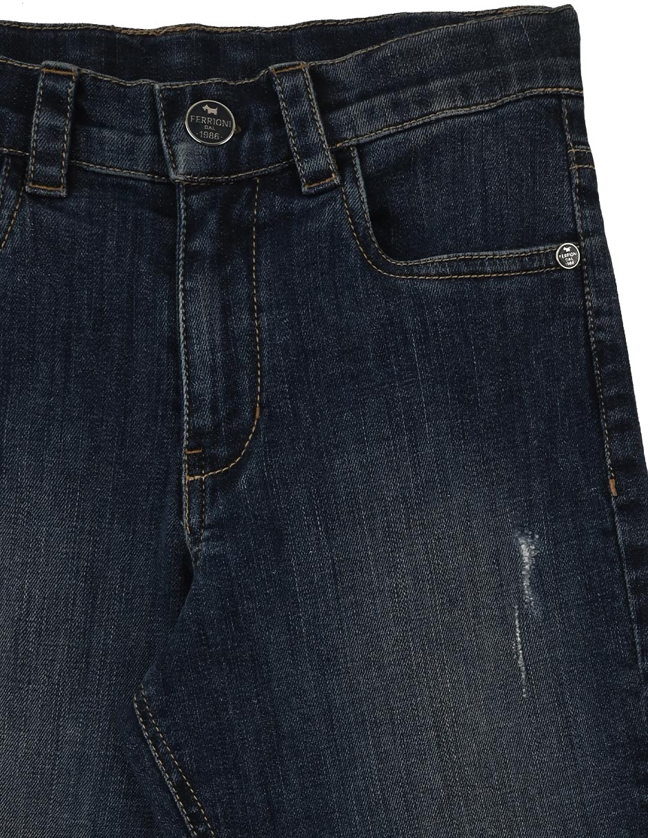 Jeans straight Norbert deslavado para bebé niño 2