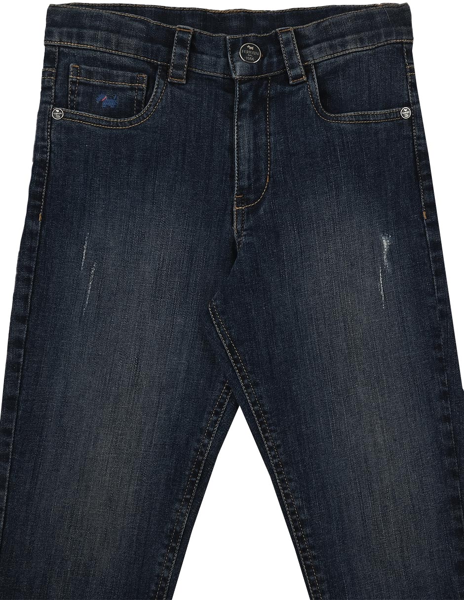 Jeans straight Norbert deslavado para bebé niño 3
