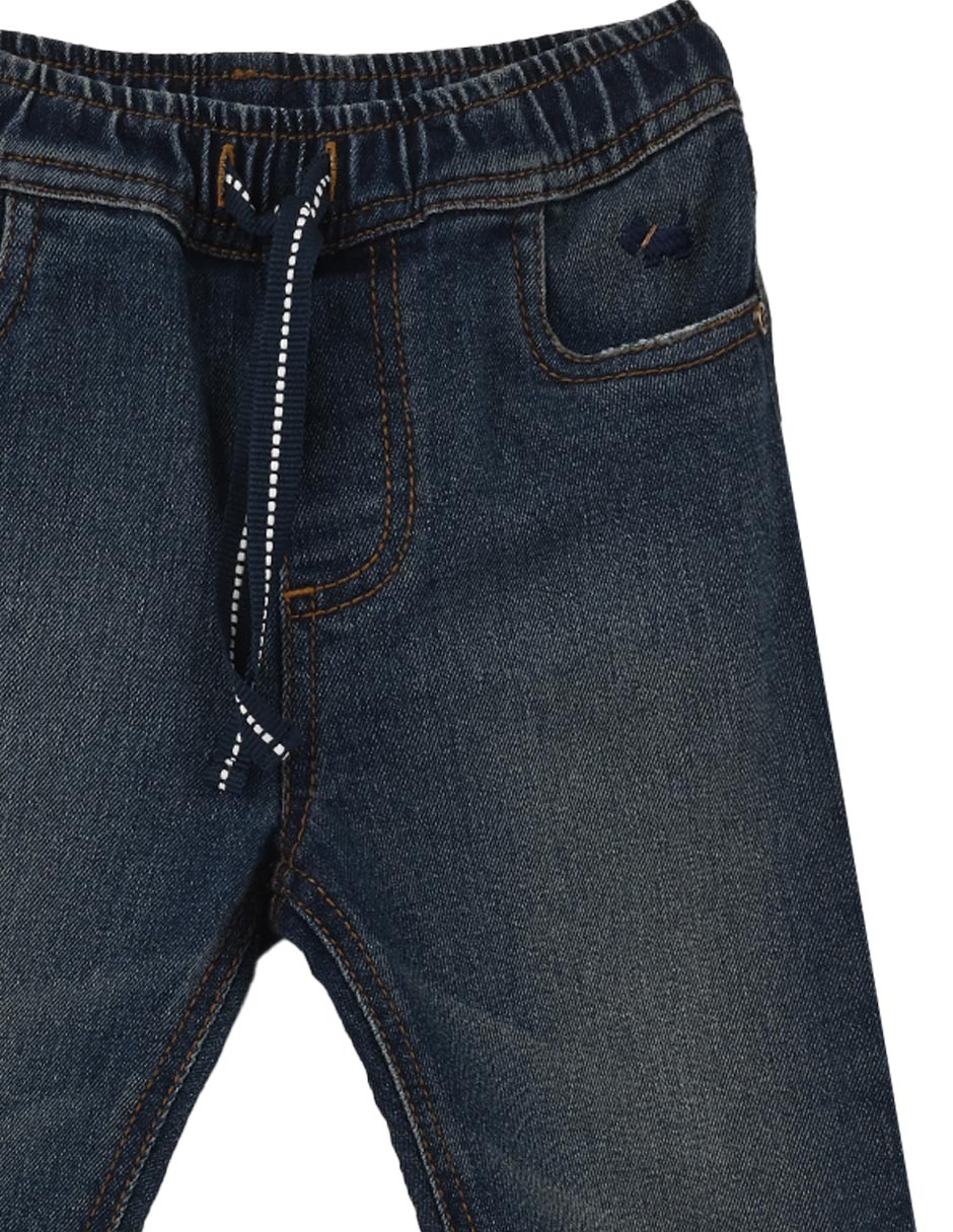 Jeans straight Osaki M28887 deslavado para bebé niño 2