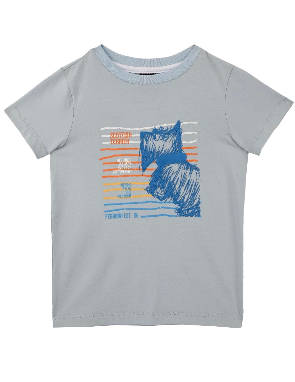 Playera Sonide manga corta para bebé niño Playera Sonide manga corta para bebé niño